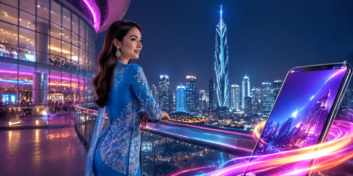 Pengguna melayari baccarat mudah alih di Kuala Lumpur